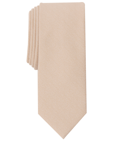 Shop Bar Iii Sable Solid Tie, Created For Macy's In Taupe