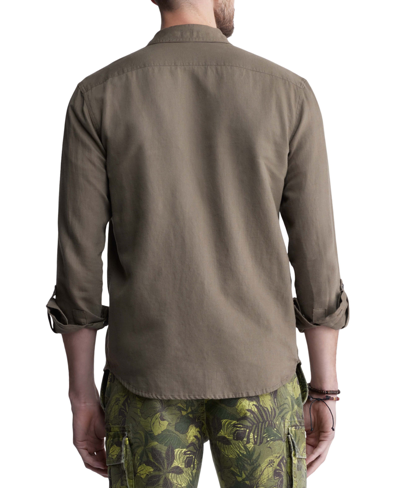 Shop Buffalo David Bitton Men's Sadaat Long Sleeve Button-front Shirt In Sphagnum
