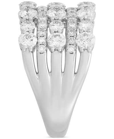 Macy's Diamond Multi-row Band (2-1/2 Ct. T.w.) In 14k White Gold In White Gold
