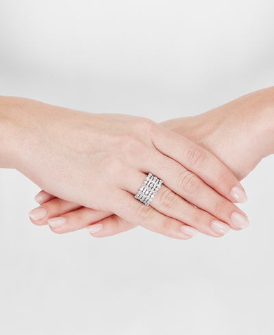 Macy's Diamond Multi-row Band (2-1/2 Ct. T.w.) In 14k White Gold In White Gold