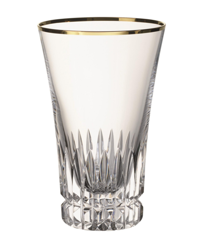 Shop Villeroy & Boch Grand Royal Gold-tone Highball Glasses, Pair Of 2 In Clear