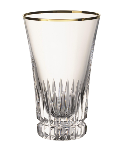 Villeroy & Boch Grand Royal Gold-tone Highball Glasses, Pair Of 2 In Clear