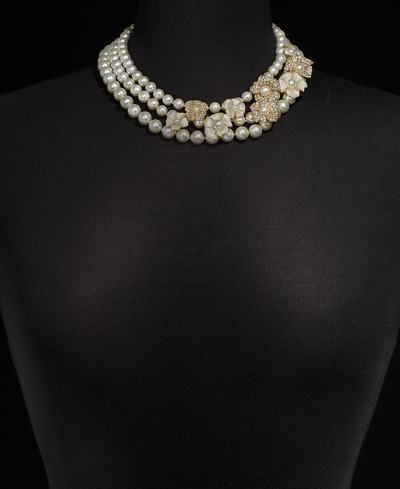 Shop Charter Club Gold-tone Layered Beaded Necklace, 19" + 2" Extender, Created For Macy's