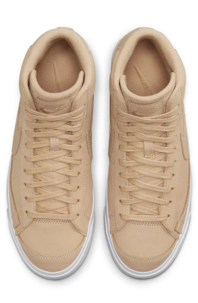 Nike Blazer Mid '77 Prm Sneaker In Vachetta Tan/ Tan/ White