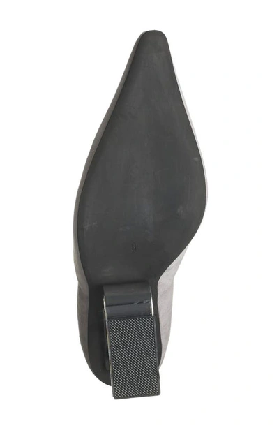 Jeffrey Campbell Juliette Pointed Toe Pump In Grey Suede Silver