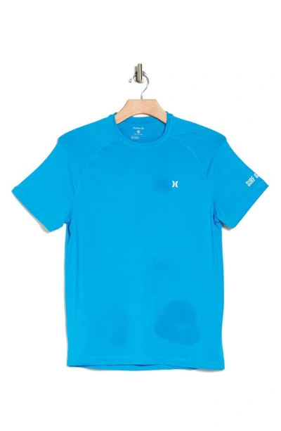 Shop Hurley Surf & Enjoy Short Sleeve Sun Shirt In Blue Heroic