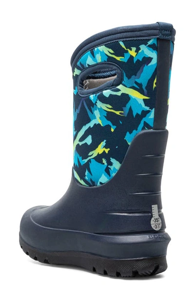 Bogs Kids' Neo Classic Print Winter Boot In Navy Multi