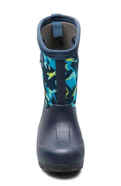 Bogs Kids' Neo Classic Print Winter Boot In Navy Multi