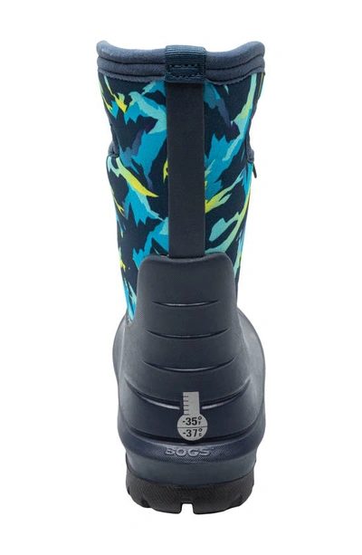 Bogs Kids' Neo Classic Print Winter Boot In Navy Multi