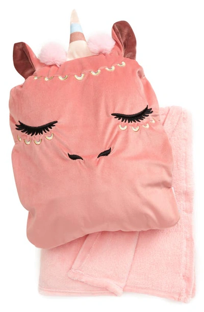Shop Under One Sky Isadora Unicorn Throw & Pillow Set In Pink Rainbow