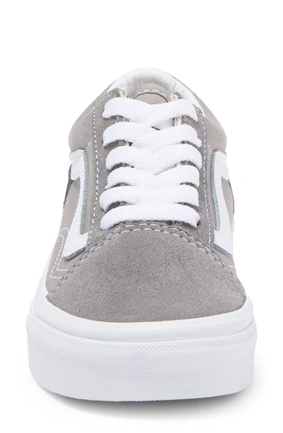 Shop Vans Kids' Old Skool Sneaker In Suede Grey Chambray