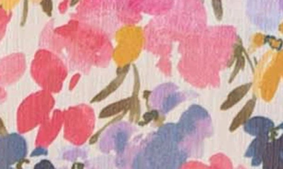 Kut From The Kloth Jasmine Chiffon Button-up Shirt In Larochelle-white / Pink