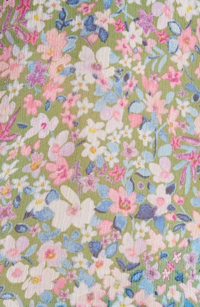 Kut From The Kloth Jasmine Chiffon Button-up Shirt In Potenza-cactus