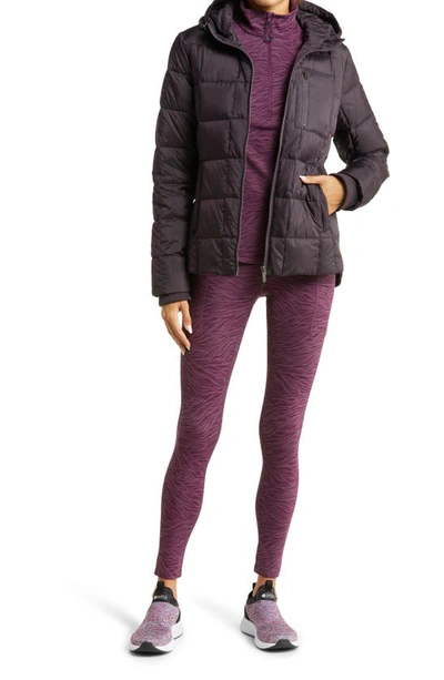 Zella Responsible Down Hooded Jacket In Purple Nebula