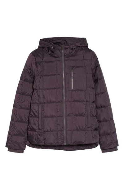 Zella Responsible Down Hooded Jacket In Purple Nebula