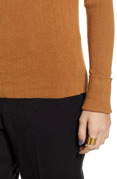 Treasure & Bond Variegated Rib Sweater In Tan Dale