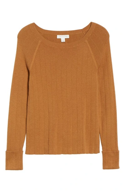 Treasure & Bond Variegated Rib Sweater In Tan Dale