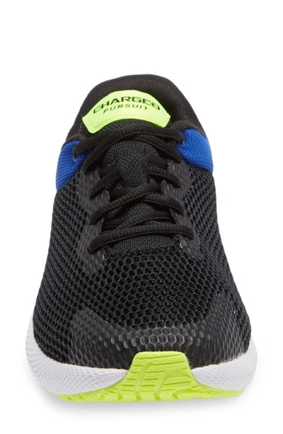 Shop Under Armour Grade School Ua Charged Pursuit Running Shoe In Black