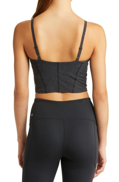 Shop Zella Restore Longline Sports Bra In Black