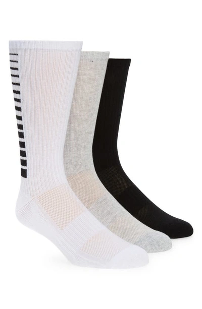 Shop Pair Of Thieves 3-pack Assorted Bowo Cushioned Crew Socks In Ivory Multi