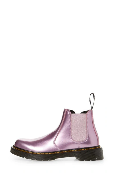 Shop Dr. Martens' 2976 Sparkle Chelsea Boot In Pink Lavender