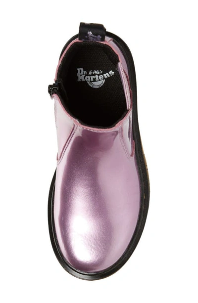 Shop Dr. Martens' 2976 Sparkle Chelsea Boot In Pink Lavender