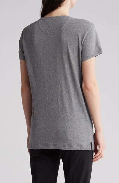 Shop Valentino Beauty Is A Birthright Embellished T-shirt In Grigio Melange