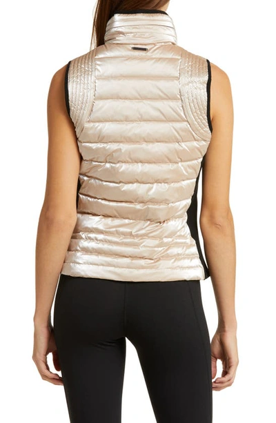 Shop Blanc Noir Breakthrough Puffer Vest In Greige