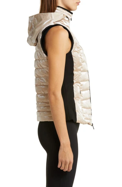 Shop Blanc Noir Breakthrough Puffer Vest In Greige
