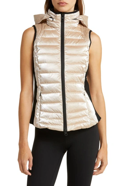 Shop Blanc Noir Breakthrough Puffer Vest In Greige