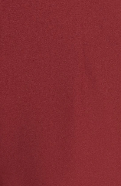 Adelyn Rae Point D'esprit Jumpsuit In Cabernet