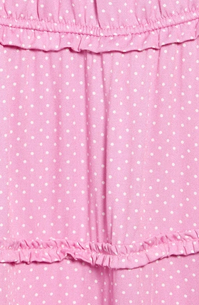 Bcbg Kids' Ruffle Tiered Sundress In Cyclamen