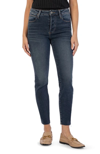 Shop Kut From The Kloth Charlize High Waist Raw Hem Cigarette Jean In Utmost