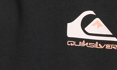 Shop Quiksilver Kids' Omni Logo Colorblock Hoodie In Black