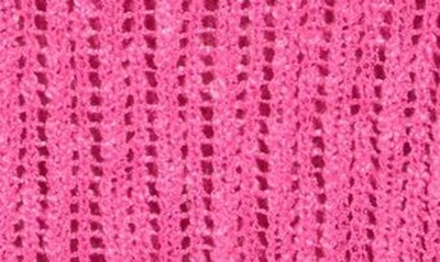 Blu Pepper Extended Shoulder Knit Sweater In Pink