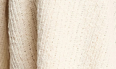 Asos Design V-neck Collar Crop Oversize Sweater In Cream