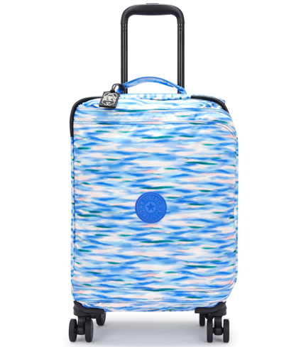 Shop Kipling Spontaneous Small Rolling Luggage In Diluted Blue
