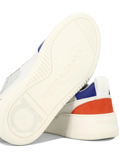 Shop Ferragamo "dennis 1" Sneakers In White