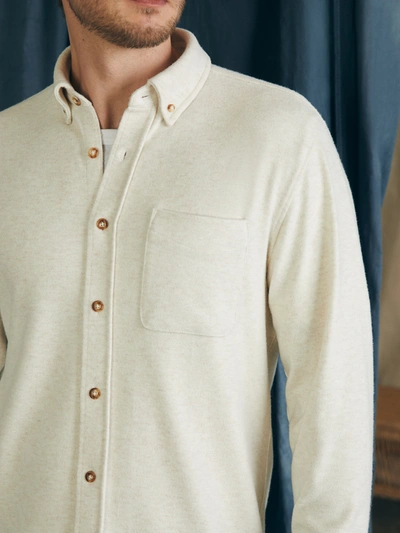 Faherty Legend&trade; Sweater Shirt (single Pocket) In Off White