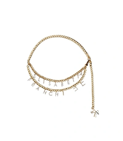 Shop Elisabetta Franchi Gold Chain Belt