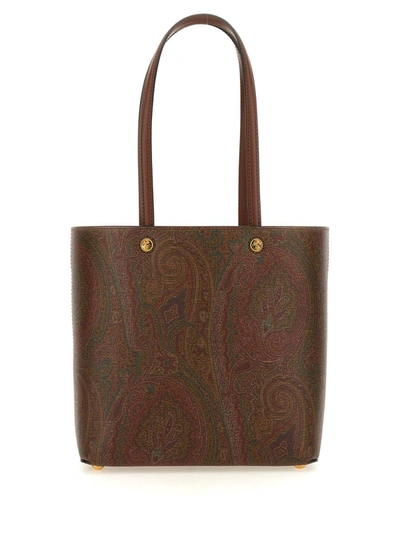 Shop Etro Essential Medium Bag In Multicolour