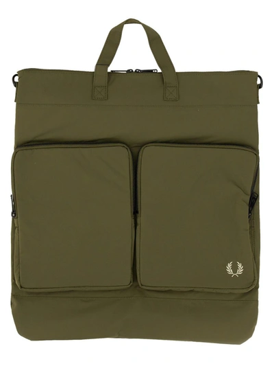 Shop Fred Perry Bag "helmet" In Military Green