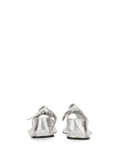 Hereu Llasada Metallic Ballerina Shoes In Silver