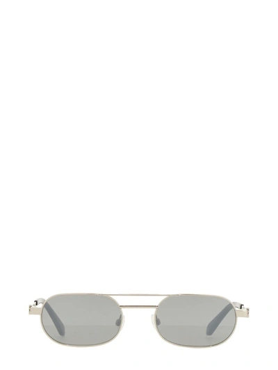 Shop Off-white "vaiden" Sunglasses Unisex In Silver