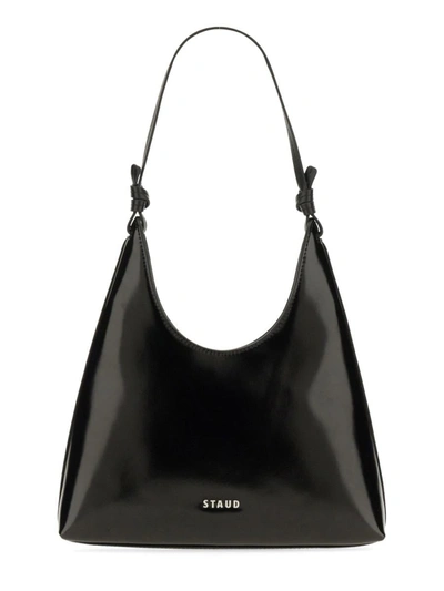 Shop Staud "winona" Shoulder Bag In Black