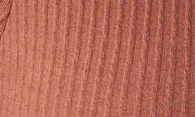 Shop O'neill Emery Rib Cutout Crop Top In Rustic Brown