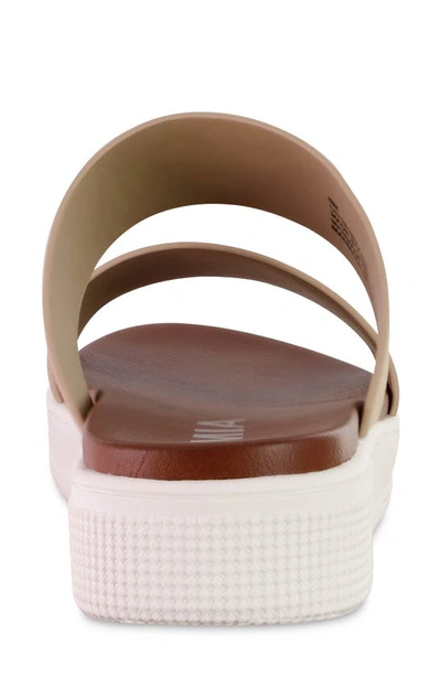 Mia Saige Platform Slide Sandal In Sand