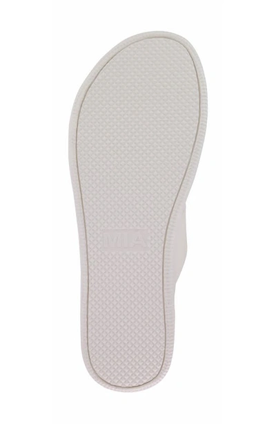 Mia Saige Platform Slide Sandal In Sand