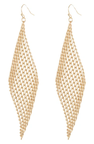 Shop Area Stars Elaina Mesh Drop Earrings In Gold