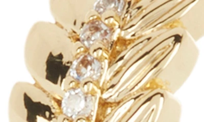 Shop Area Stars Crystal Huggie Hoop Earrings In Gold